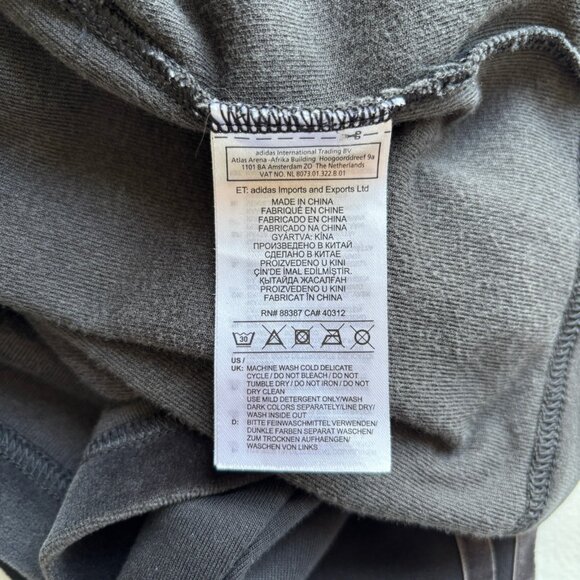 Adidas Women's Size Medium Sweater Velour Mock Neck Cropped Black Loungewear - Picture 9 of 10